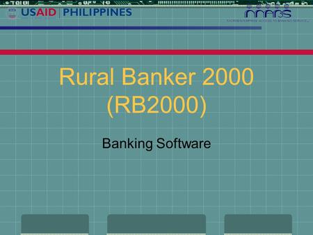 Rural Banker 2000 (RB2000) Banking Software Magandang Japon!