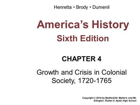 America’s History Sixth Edition