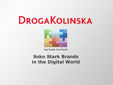 Soko Stark Brands in the Digital World. 2 Agenda Soko Stark – Krem Banana case Internet in Serbia.