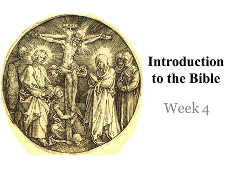 Introduction to the Bible