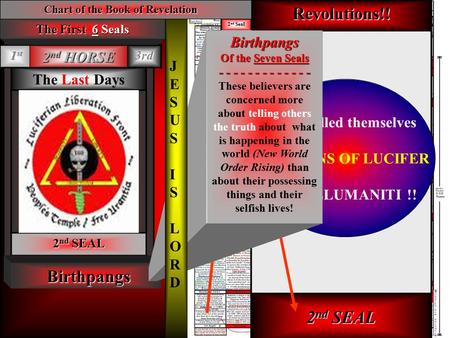 REV.6:3,4 RED HORSE Of the Apocalypse Power was given to him sitting on the Red Horse, to take peace from the earth and to kill one another Given a Great.