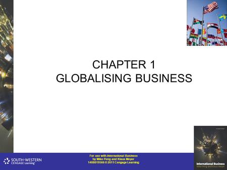 CHAPTER 1 GLOBALISING BUSINESS