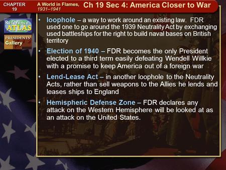 Getting to California loophole – a way to work around an existing law. FDR used one to go around the 1939 Neutrality Act by exchanging used battleships.