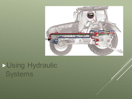  Using Hydraulic Systems. NEXT GENERATION / COMMON CORE STANDARDS ADDRESSED! CCSS.ELA Literacy RST.9 10.1 Cite specific textual evidence to support analysis.