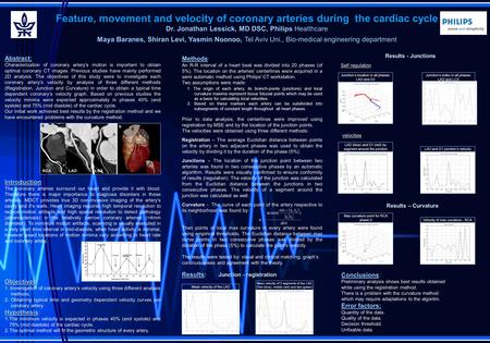 Abstract: Characterization of coronary artery’s motion is important to obtain optimal coronary CT images. Previous studies have mainly performed 2D analysis.