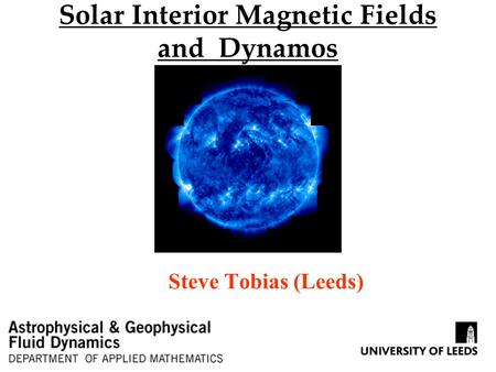 Solar Interior Magnetic Fields and Dynamos