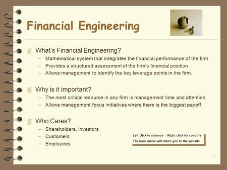 Financial Engineering