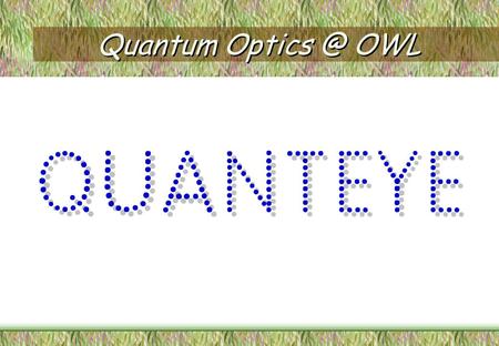 Quantum OWL. D. Dravins 1, C. Barbieri 2 V. Da Deppo 3, D. Faria 1, S. Fornasier 2 R. A. E. Fosbury 4, L. Lindegren 1 G. Naletto 3, R. Nilsson.