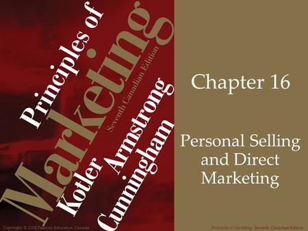 Personal Selling and Direct Marketing