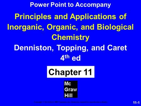 Chapter 11 Principles and Applications of