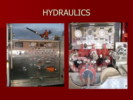 HYDRAULICS.