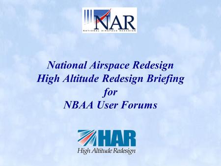 National Airspace Redesign