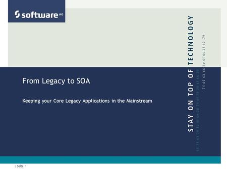 Keeping your Core Legacy Applications in the Mainstream