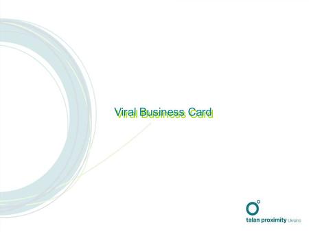 Viral Business Card. В An Agency created a new department offering viral and guerilla marketing services. The challenge was to raise awareness of the.