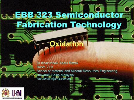 EBB 323 Semiconductor Fabrication Technology