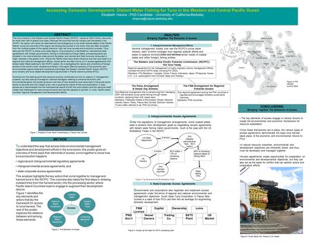 Accessing Domestic Development: Distant Water Fishing for Tuna in the Western and Central Pacific Ocean Elizabeth Havice - PhD Candidate - University of.