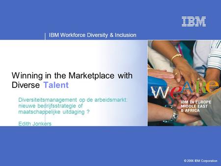 Winning in the Marketplace with Diverse Talent