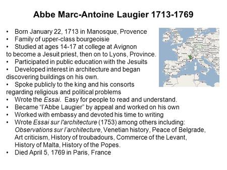 Abbe Marc-Antoine Laugier