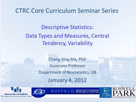 CTRC Core Curriculum Seminar Series