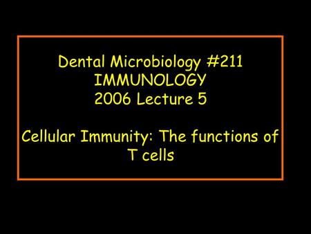 Topics The Ag-specific T cell receptor