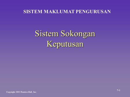 Sistem Sokongan Keputusan