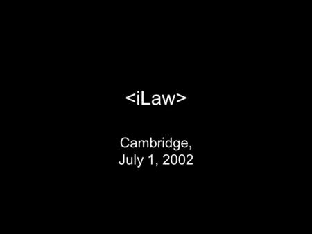 Cambridge, July 1, 2002. “unregulable” (1) what things regulate.