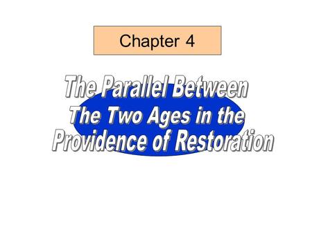 Chapter 4 Old Testament History Of Christianity ChristiansIsrael Age of Restoration Age of the Prolongation of Restoration Central People Source Material.