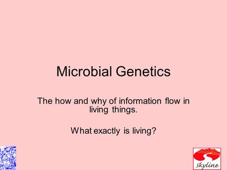 The how and why of information flow in living things.