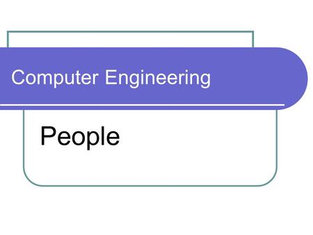 Computer Engineering People. © Computer Engineering Department – KFUPMSlide 2 COE People Faculty Professors Associate Professors Assistant Professors.