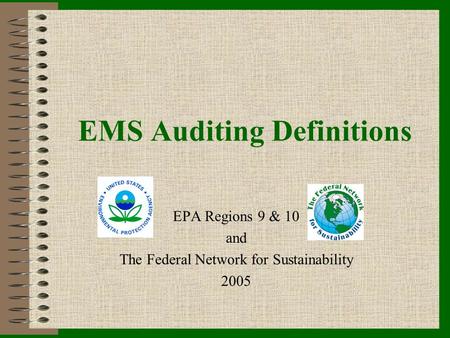 EMS Auditing Definitions