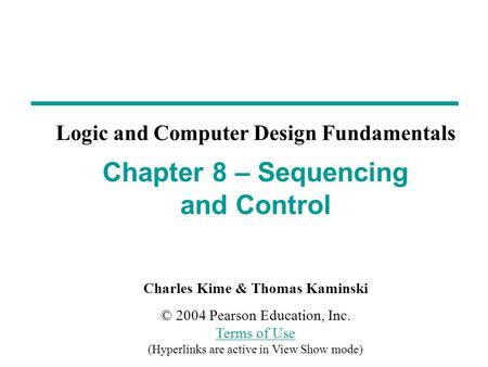 Overview Datapath and Control Algorithmic State Machines (ASM)