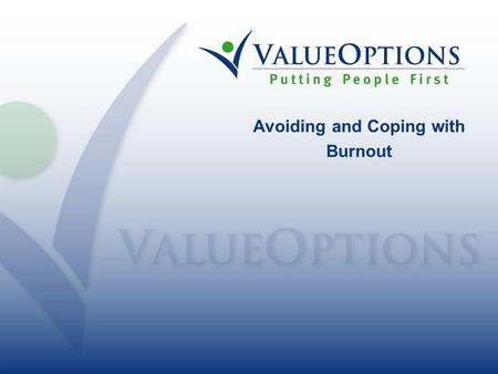 Avoiding and Coping with Burnout. 1 Purpose  Learn about burnout  Understand how to avoid and cope with burnout  Create a personal action plan to cope.