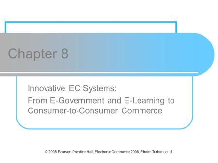 Chapter 8 Innovative EC Systems: