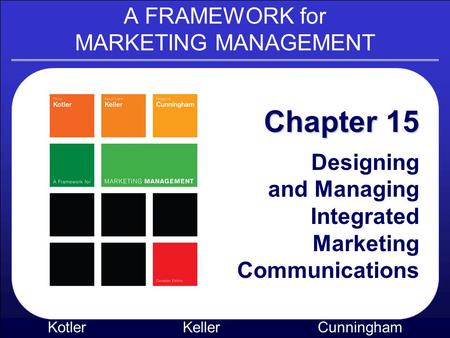 A FRAMEWORK for MARKETING MANAGEMENT