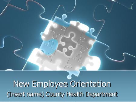 New Employee Orientation