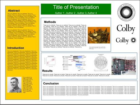 Title of Presentation Author 1, Author 2, Author 3, Author 4 Abstract Introduction This is my abstract. This is my abstract. This is my abstract. This.