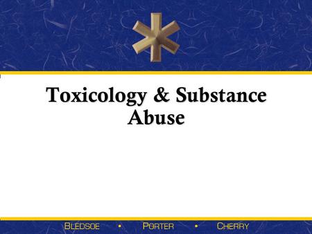 Toxicology & Substance Abuse