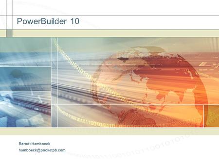 PowerBuilder 10 Berndt Hamboeck