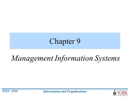 Management Information Systems