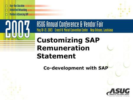 Customizing SAP Remuneration Statement