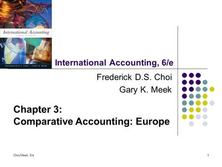 International Accounting, 6/e