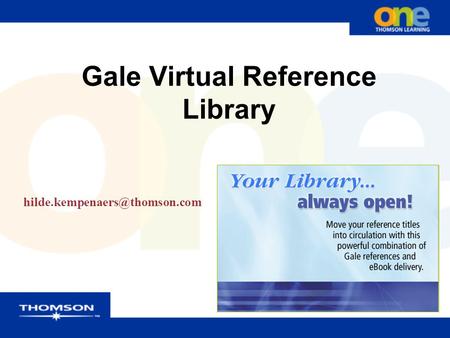 Gale Virtual Reference Library