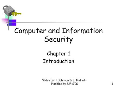 Computer and Information Security