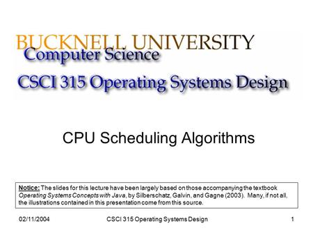 CPU Scheduling Algorithms