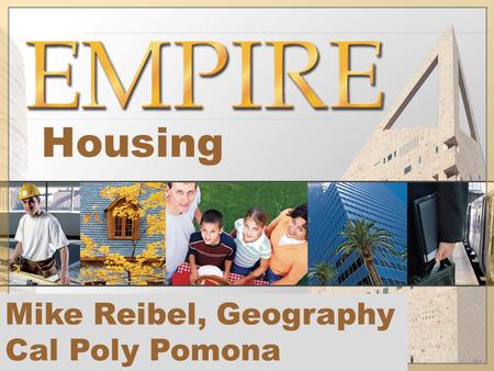 Housing Mike Reibel, Geography Cal Poly Pomona. Type of Housing Unit FrequencyPercent Single family81179.5 Multi-Family20920.5.