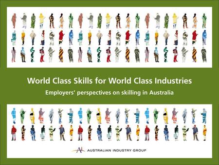 Broad context… Increasing integration of world’s economies resulting in changes in competitiveness Emergence of BRIC economies Accelerating technological.