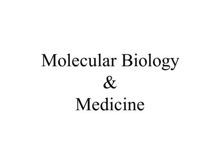 Molecular Biology & Medicine. a bacterial expression vector produces lots of the protein encoded by a cloned gene Figure 16.13.