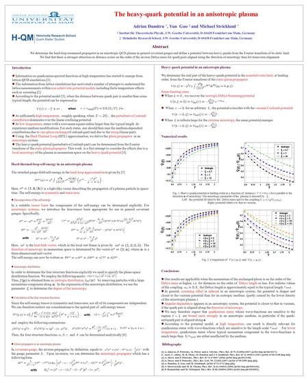 Heavy quark potential in an anisotropic plasma We determine the real part of the heavy-quark potential in the nonrelativistic limit, at leading order,