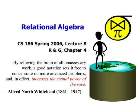 By relieving the brain of all unnecessary work, a good notation sets it free to concentrate on more advanced problems, and, in effect, increases the mental.