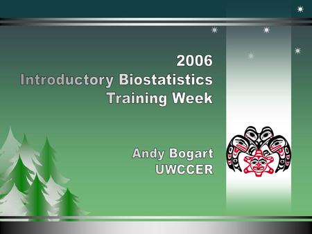 12 March 2007 Andy Bogart. 12 March 2007 Andy Bogart A cooperative effort: University of North Dakota National Resource Center on Native American Aging.